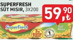 SUPERFRESH SÜT MISIR 3X200 G SUPERFRESH SÜT MISIR 3X200 G